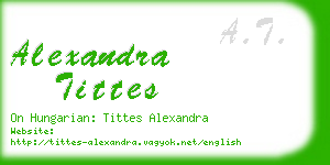 alexandra tittes business card